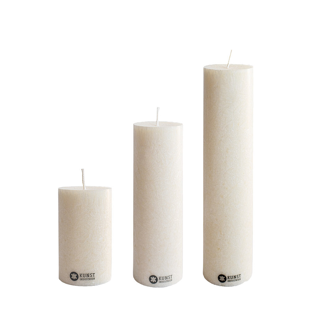 Olivenvoks bloklys, Off-white - 3 stk.